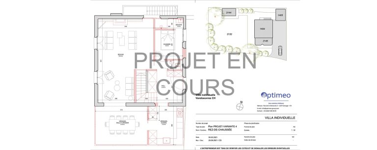 Rénovation et construction d’une extension pour une villa de maître au sein de la commune de Vandoeuvres.