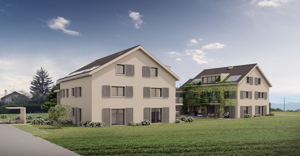 Orion EG projet de construction de 2 immeubles HPE à Sézenove - Bernex